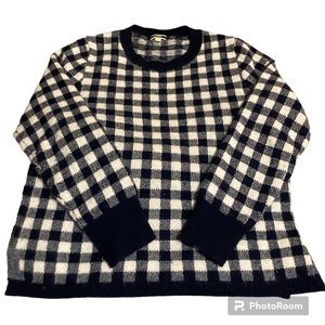 J Crew Houndstooth CASHMERE Sweater